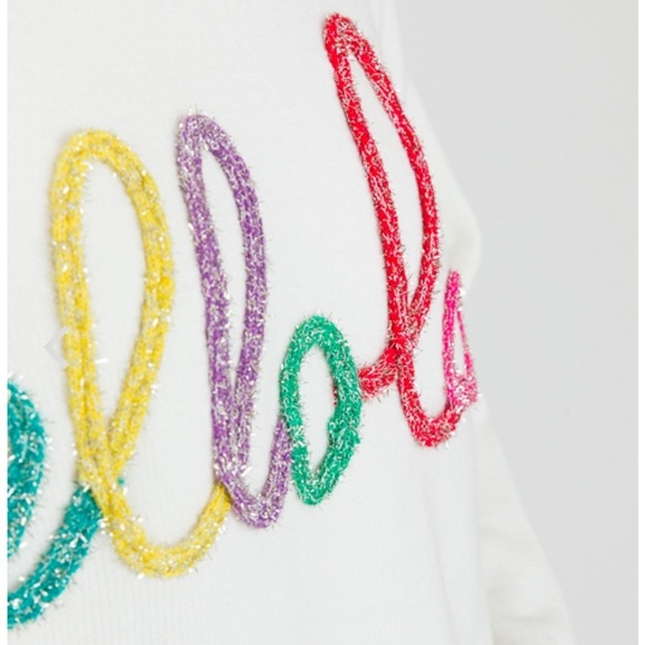 NWT Hellolove ivory oversized sweater by Wanna B Me - Picture 2 of 7